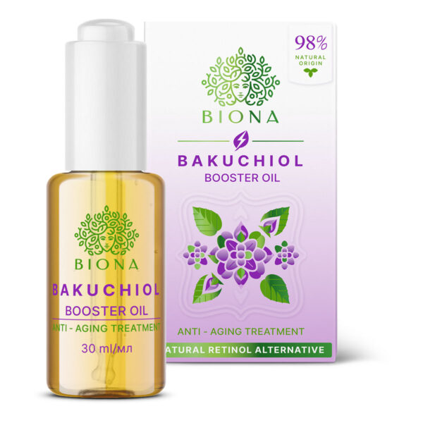 Biona Bakuchiol booster olaj természetes retinol alternatíva szkvalánnal és csipkebogyóval