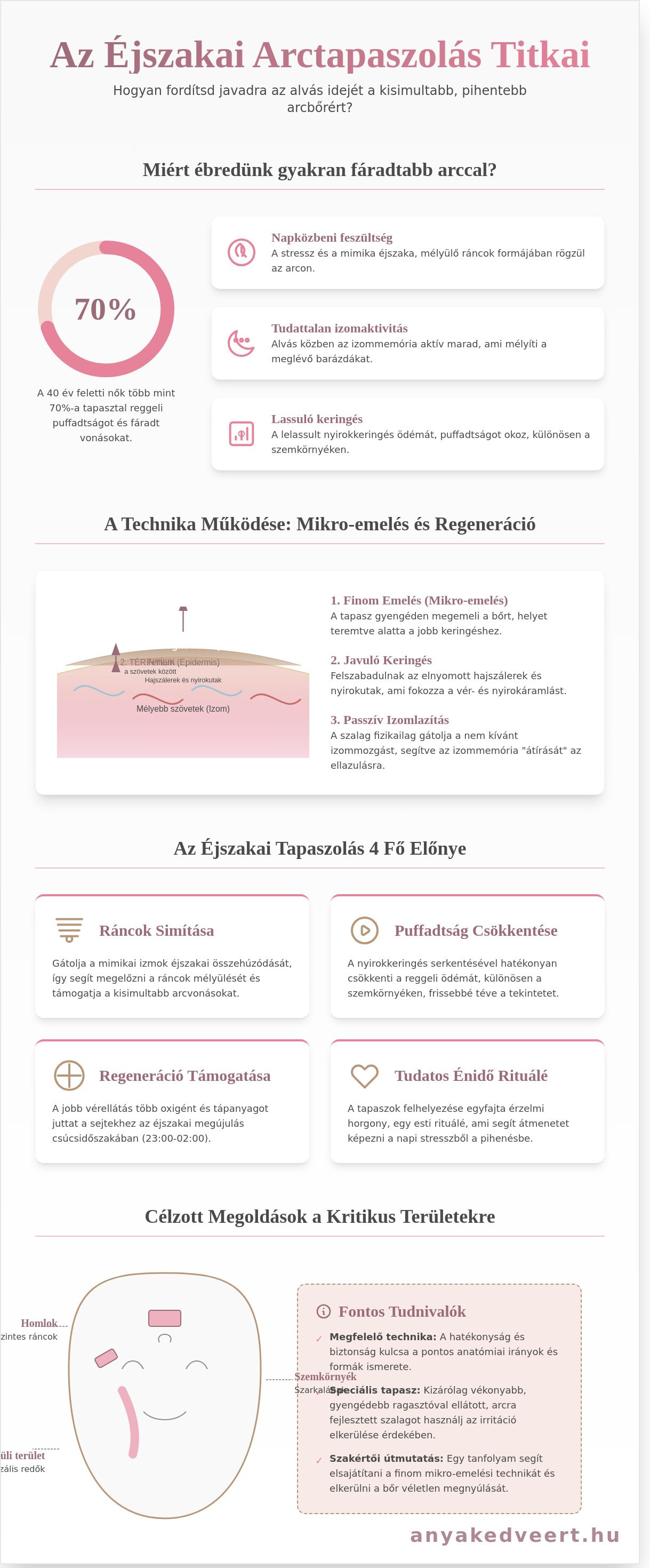 Arctapasz tanfolyam: Éjszakai arcfiatalítás és tudatos öngondoskodás